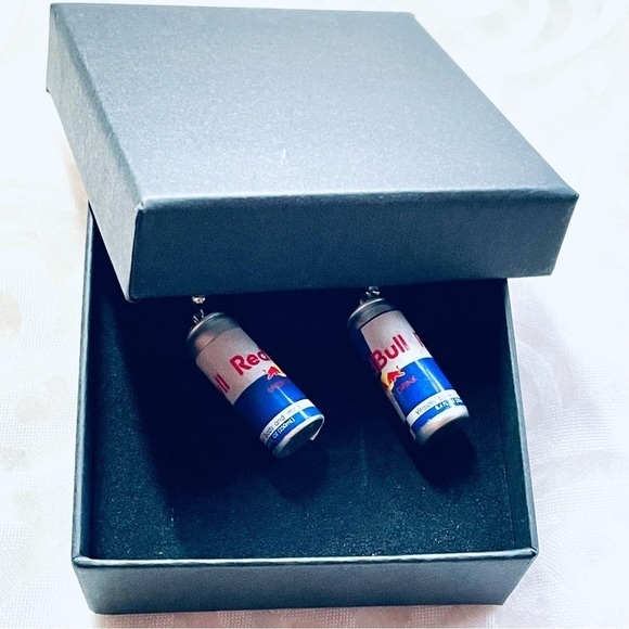 NWT Red Bull Energy Drink Drop Earrings - Picture 8 of 10